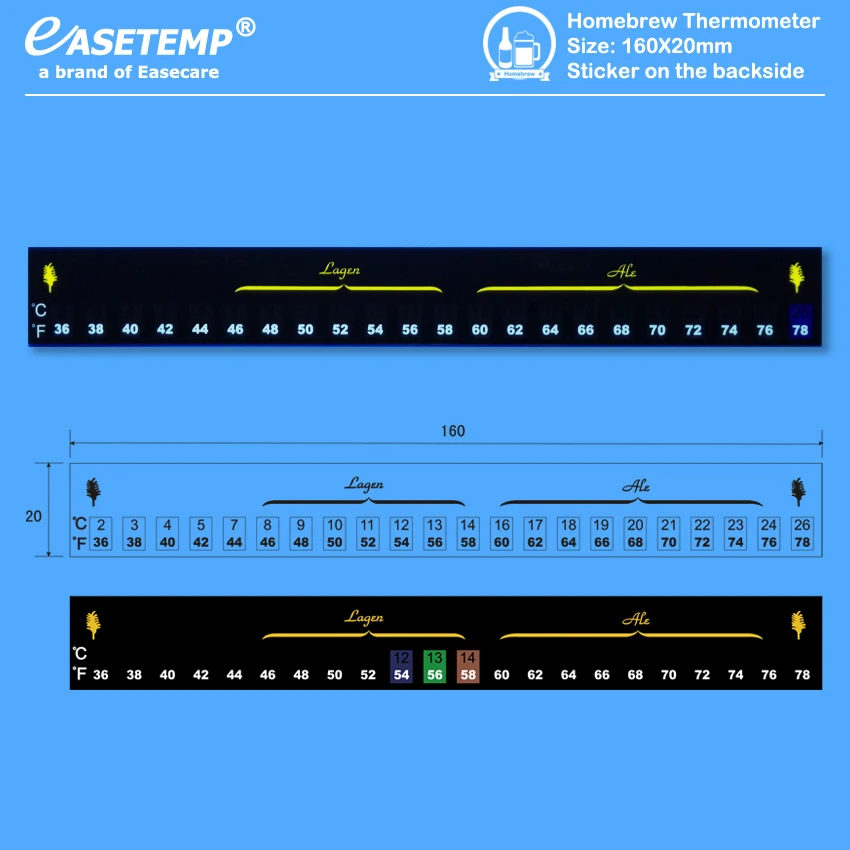 3 шт./лот бесплатная доставка термометр для Домашнего Пива или пива (2 26 градусов