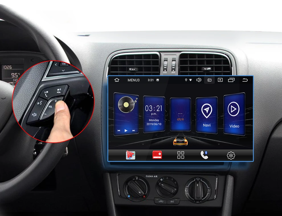 Ips DSP 2din Android 9 мультимедийный плеер универсальный gps Navi авторадио Wifi 3g стерео радио видео плеер для Verna PASSAT Nissian