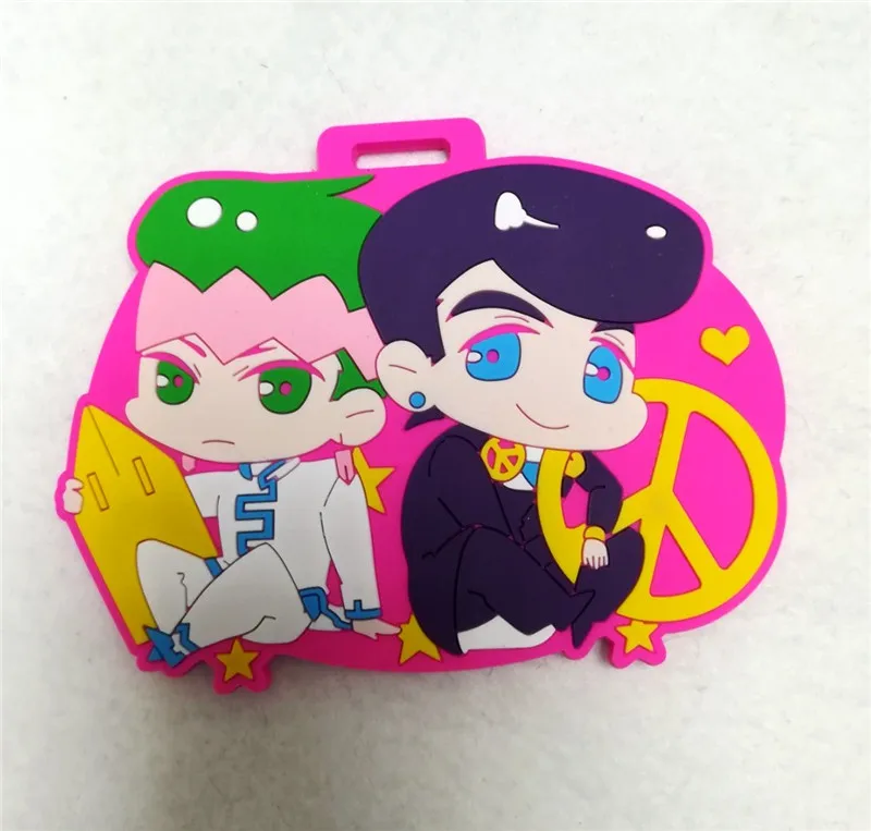 Аниме Необычные приключения Джоджо Jotaro Kujo Kakyoin Рохан гибкий клей багажная бирка игрушка Хэллоуин косплей реквизит бирка Рождественский подарок