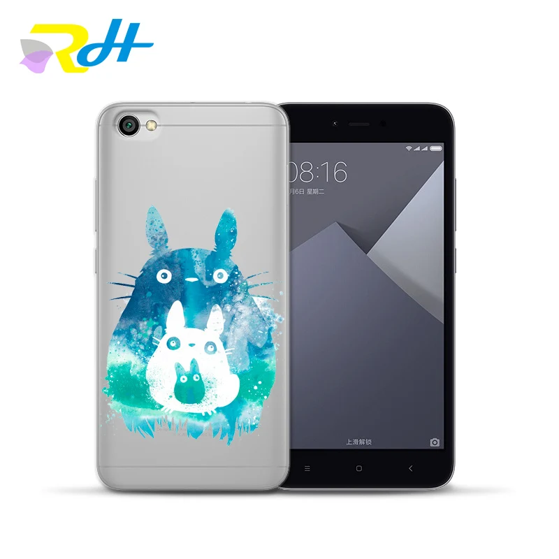 For Redmi Coque Etui silicone soft shell Fashion Cute Totoro cover xiaomi Note 4X 5A 6Pro 7 4 A 5 Plus 6A case | Мобильные телефоны