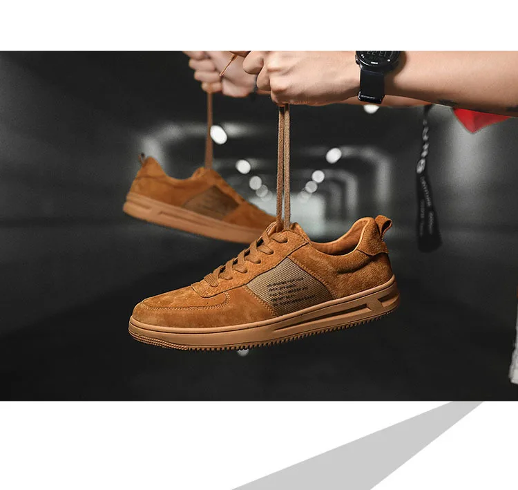 Luxury Brand Men Shoes real Leather Casual brown Shoes Mens Krasovki Spring Autumn Lace Up Men Tenis Fashion Sneakers