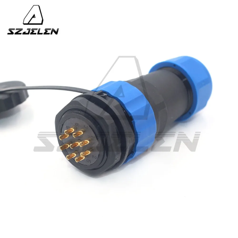 SD28TP ZM 28 мм 9 контактный водонепроницаемый круглый кабельный разъем IP67