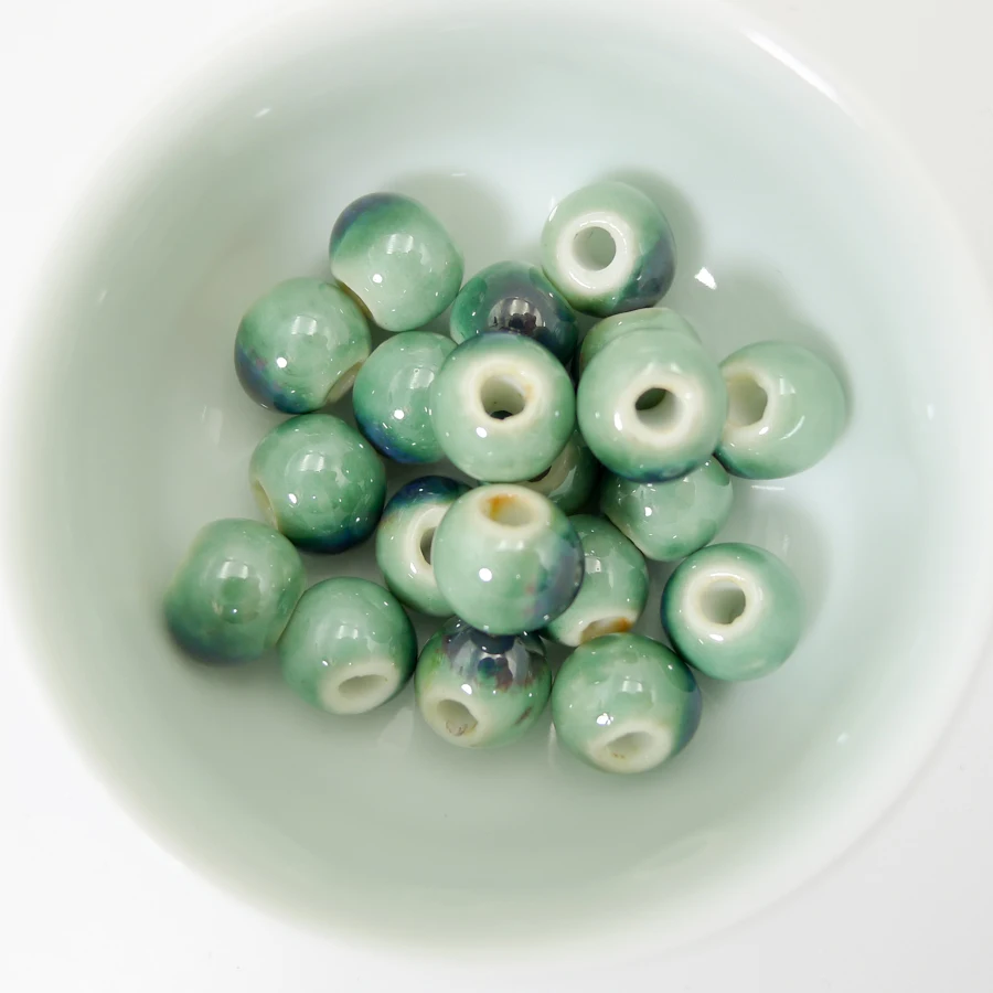 10 #40 шт для поделок керамические бусины не натуральный камень Хама фарфоровые изготовления ювелирных