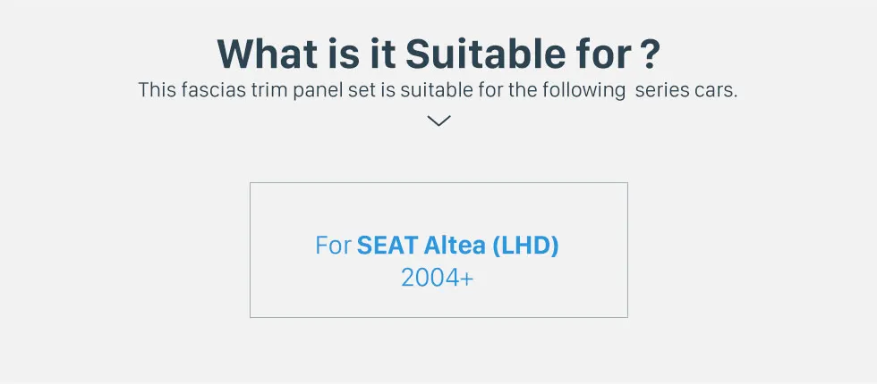 Seicane 2 Дин радио фасции тире отделка комплект для 2004+ SEAT Altea Толедо LHD 220*130 мм стерео DVD плеер установка рамки