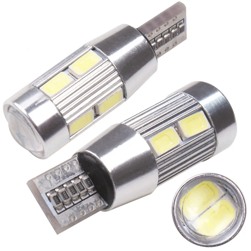 Автомобиль 1 шт. T10 led w5w 10 SMD 5630 авто номерной знак клиновидный свет лампа для