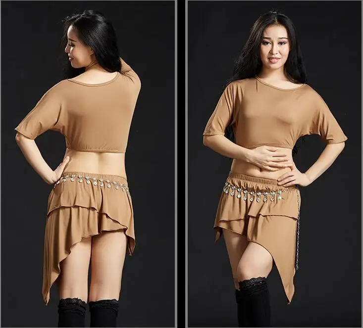 Костюм для танца живота Модальная Блузка + короткая юбка с защитными шортами