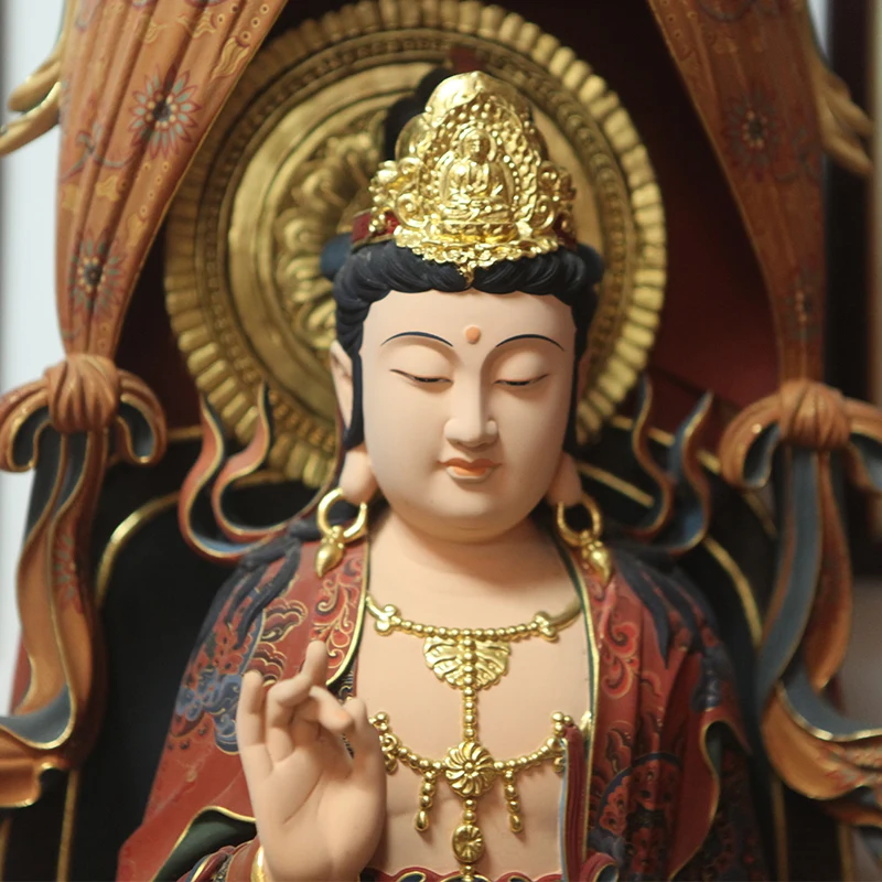 86 см Guanyin деревянная скульптура Буды статуи резные деревянные сделанное вручную украшение для дома escultura Индии стиль ремесло статуя Гуань Инь