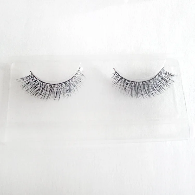 Hot Sale 1 Pair Mink Eyelashes Natural Long Cross Messy 3D Lashes False Box Fake | Красота и здоровье