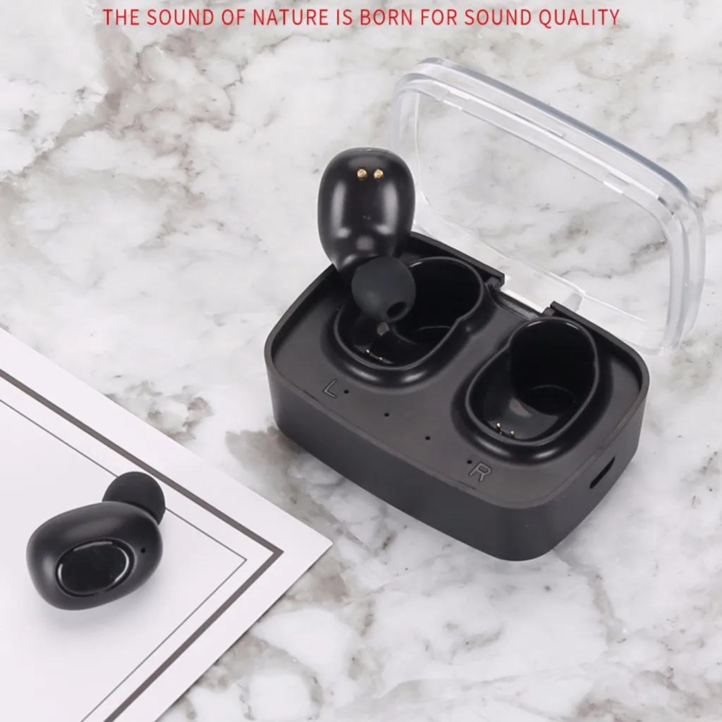 TWS Mini Bluetooth 5 0 наушники спортивные мини стерео бас беспроводная гарнитура с