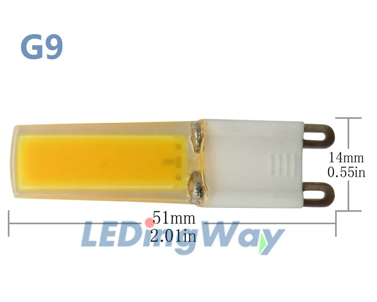 G4/G8/G9 светодиодный светильник 0930 COB чип Epistar 110 В/220 В 3 Вт Замена 30 Вт галогенная лампа теплый белый для люстры светильник 1 шт