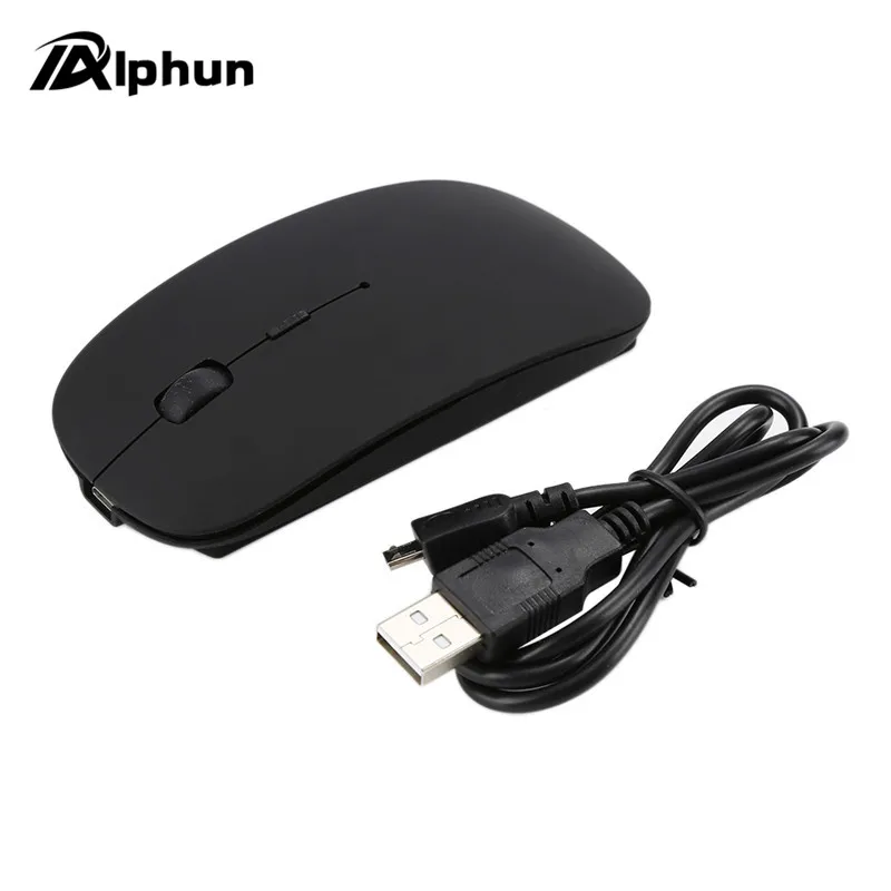 Новинка 2017 перезаряжаемая Bluetooth Беспроводная тонкая мышь Alphun мыши для ноутбука