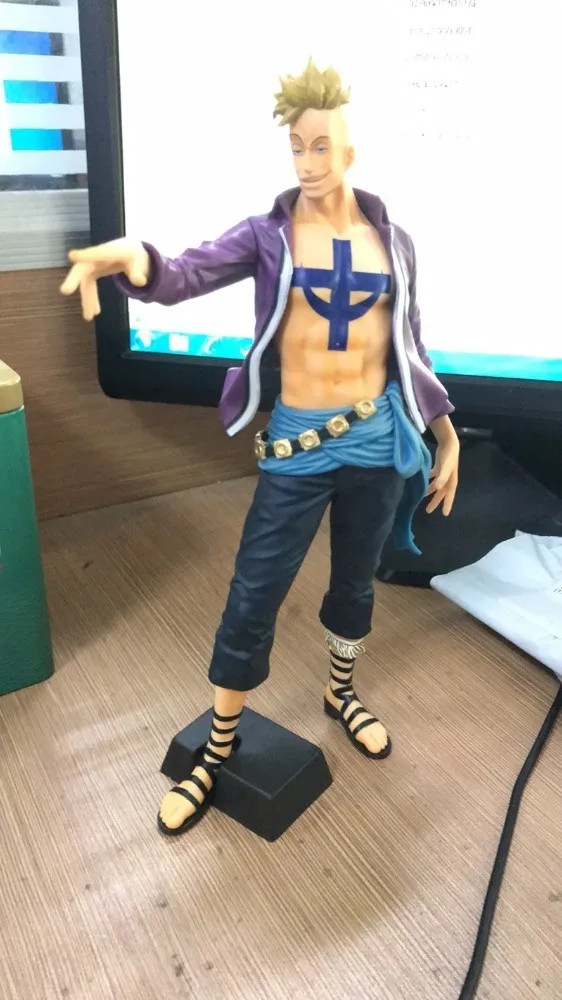 21 см оригинальная аниме одна штука ПВХ Марко белая борода Пиратская игрушка