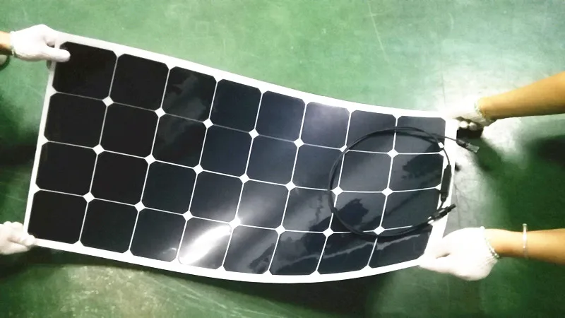 

Sunpower flexible solar panel 3pcsX100w; monocrystalline semi flexible solar module