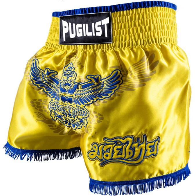 Муай Тай шорты ММА Боксер PUGILIST Ван Хаг Шорты Фитнес порошок Обучение Боксерский