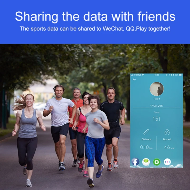 Смарт-часы с цветным сенсорным экраном и Bluetooth датчиком движения шагомером