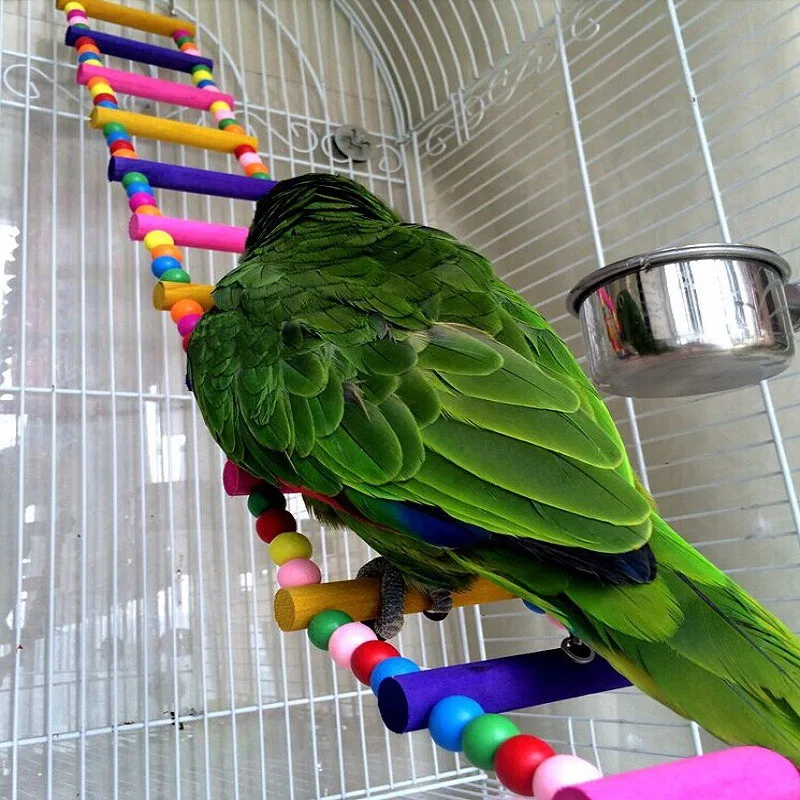 45 см в длину Плетеный абажур из натурального дерева птица игрушки лазанье по