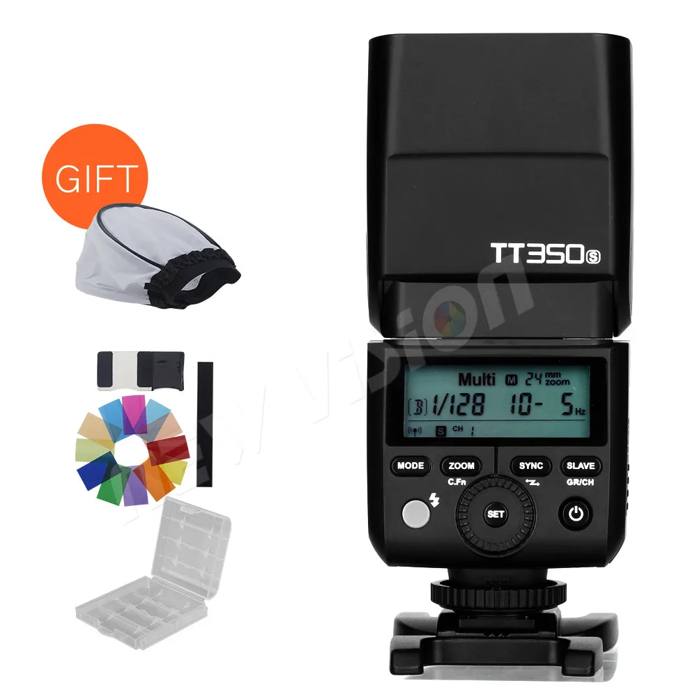 TT350S Godox Mini Speedlite TT350S камера Вспышка ttl HSS GN36 для sony беззеркальная DSLR камера A7 A6000 A6500 - Цвет: TT350S