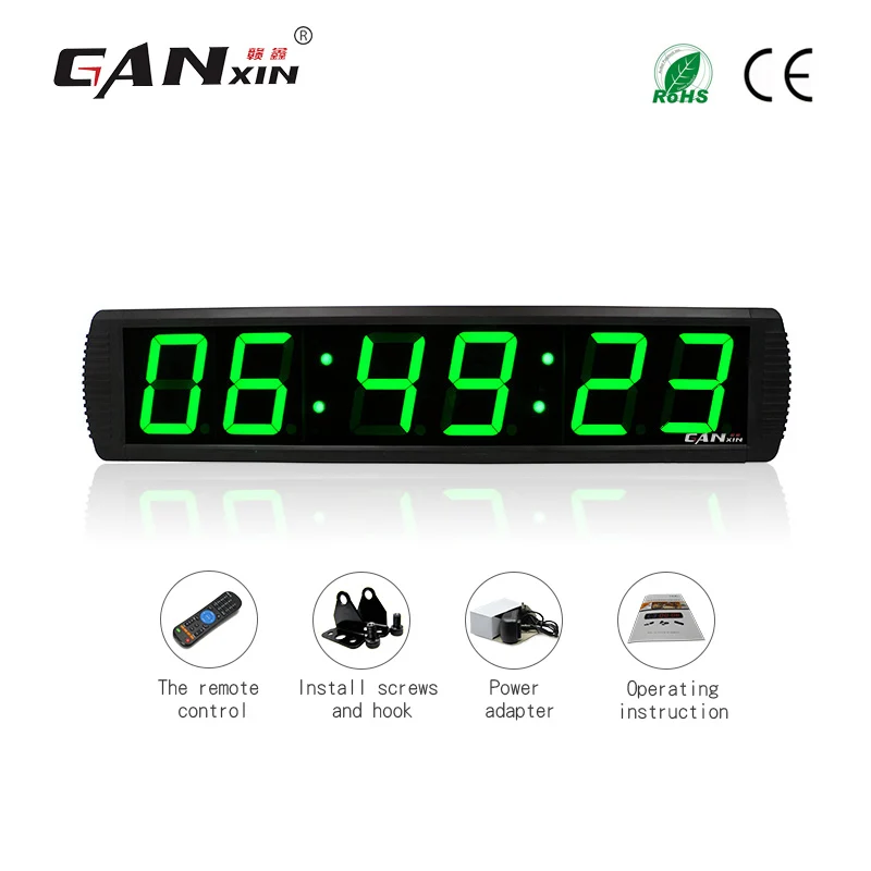 

[Ganxin]4" Green Aluminium Alloy New Designed Modern Multifunctional Led Digital Clock