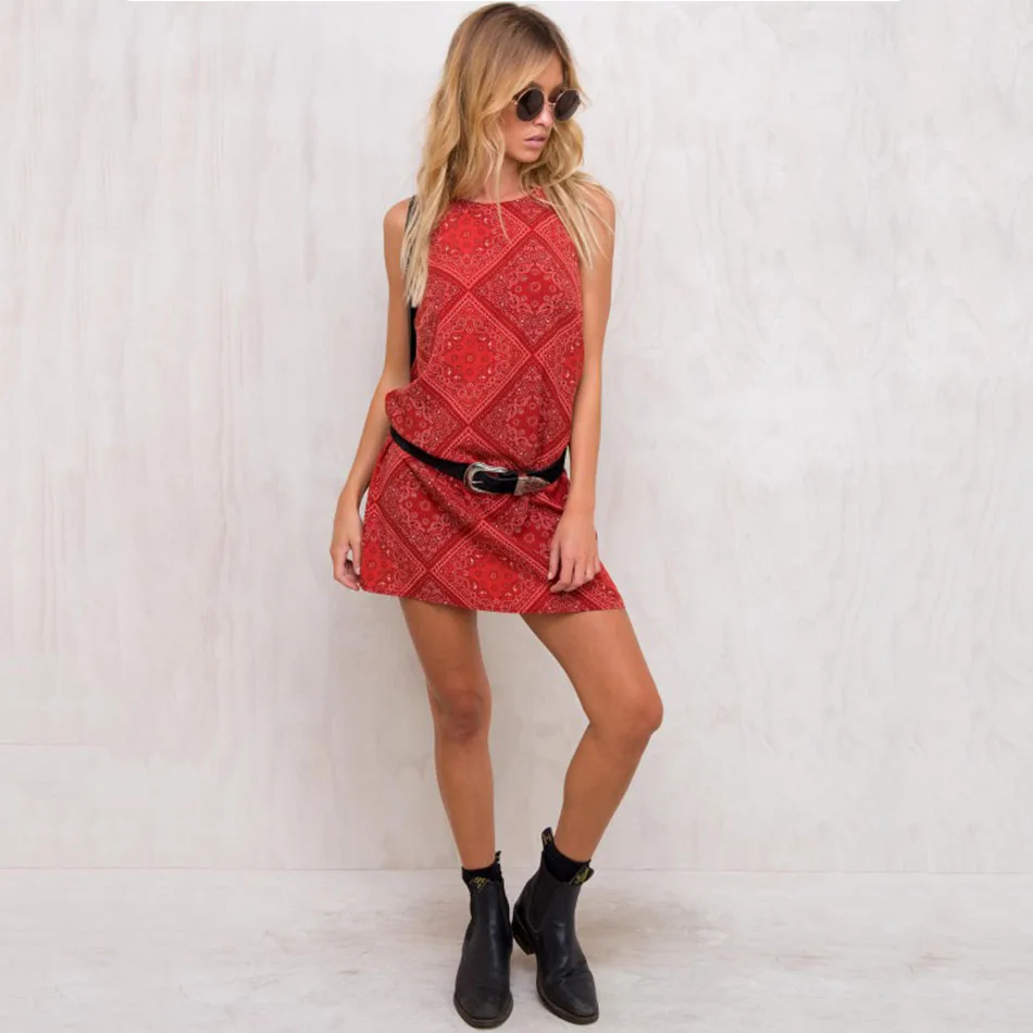 2018 летнее платье женское без рукавов бохо с открытыми плечами сексуальное