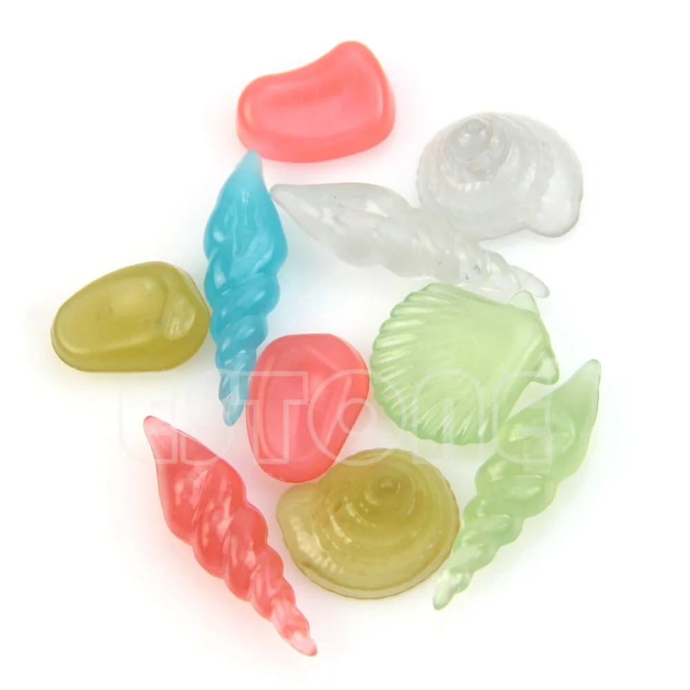 10 шт. светящиеся раковины для аквариума|glow dark star stickers ceiling|glow in the wall decorglow skin |