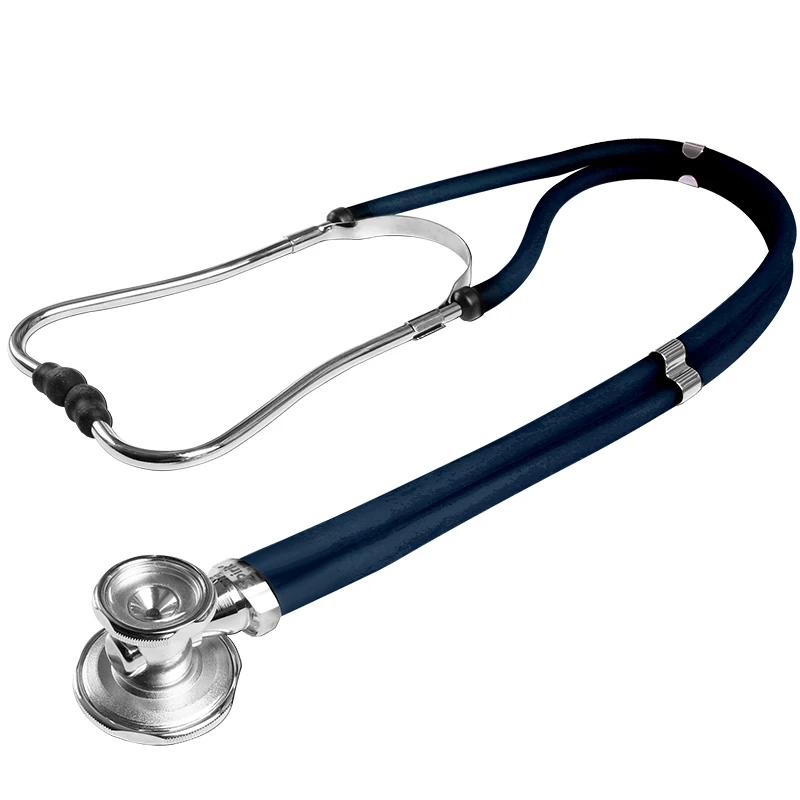 navy blue Spirit cardiology Двухтрубная многофункциональная двойная головка профессиональный стетоскоп угловой сплав слушать фетальное сердце медицинские устройства - Цвет: navy blue