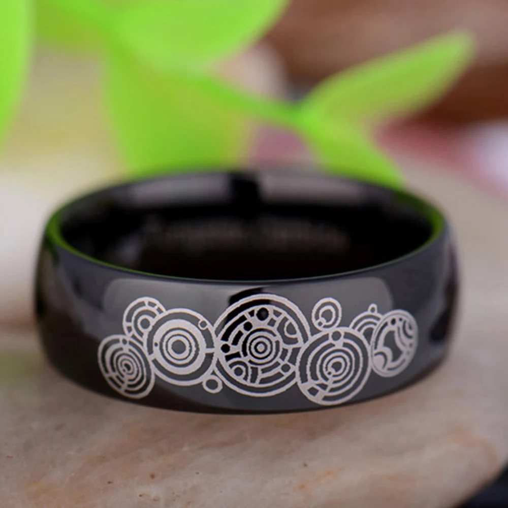 Обручальное кольцо с гравировкой черного цвета 8 мм|wedding rings with roman numerals|wedding sachetring |