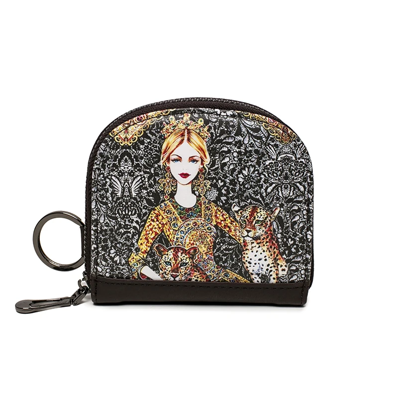 SUOAI Женский мини кошелек новинка 2017 с мультяшным принтом Маленький милый женский