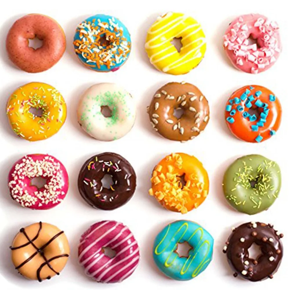 18 силиконовые Пончик Конфета желе сковорода шоколада формы для мыла выпечки