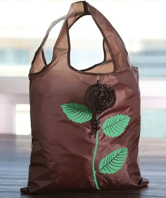 Объемные сумки для хранения дома с розами многоразовая сумка покупок