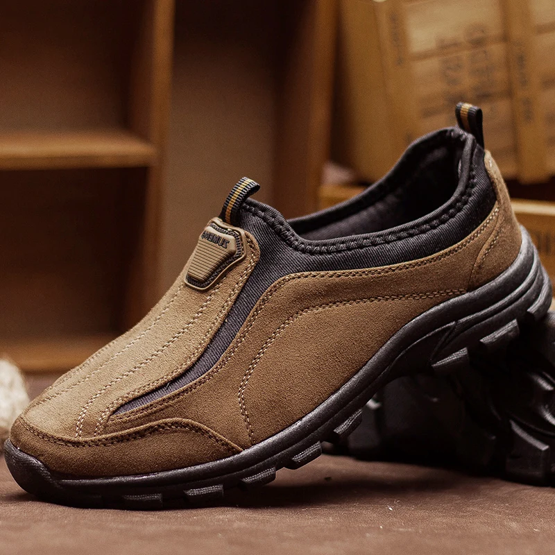 Специальное предложение средний размер (b m) походная обувь без шнуровки кожа для