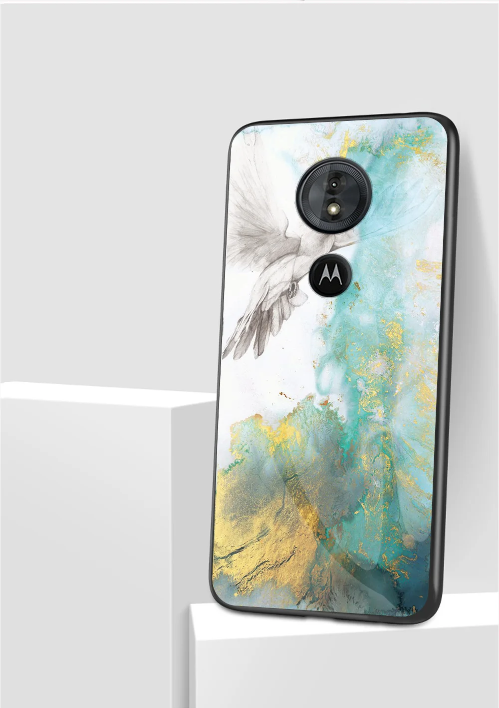 Для moto rola moto G6 Plus чехол Роскошный Мраморный зернистый жесткий закаленное стекло защитный чехол на заднюю панель для moto g5s plus g6 g5s оболочка