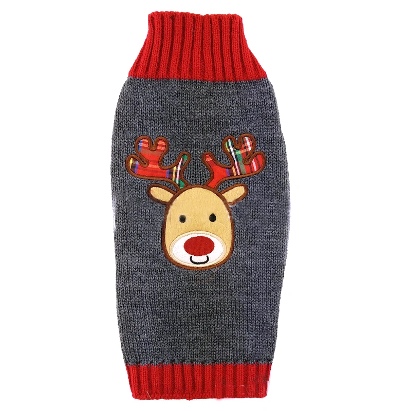 Новогодняя Рождественская одежда для домашних животных Свитера кошек