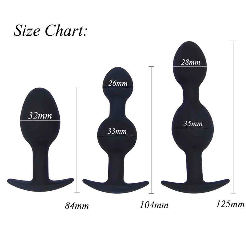 ORISSI Adult Pleasure Anal Beads Silicone Plug Butt Metal Ball Inside Prostate Massager Female Masturbator Sex Toys | Красота и