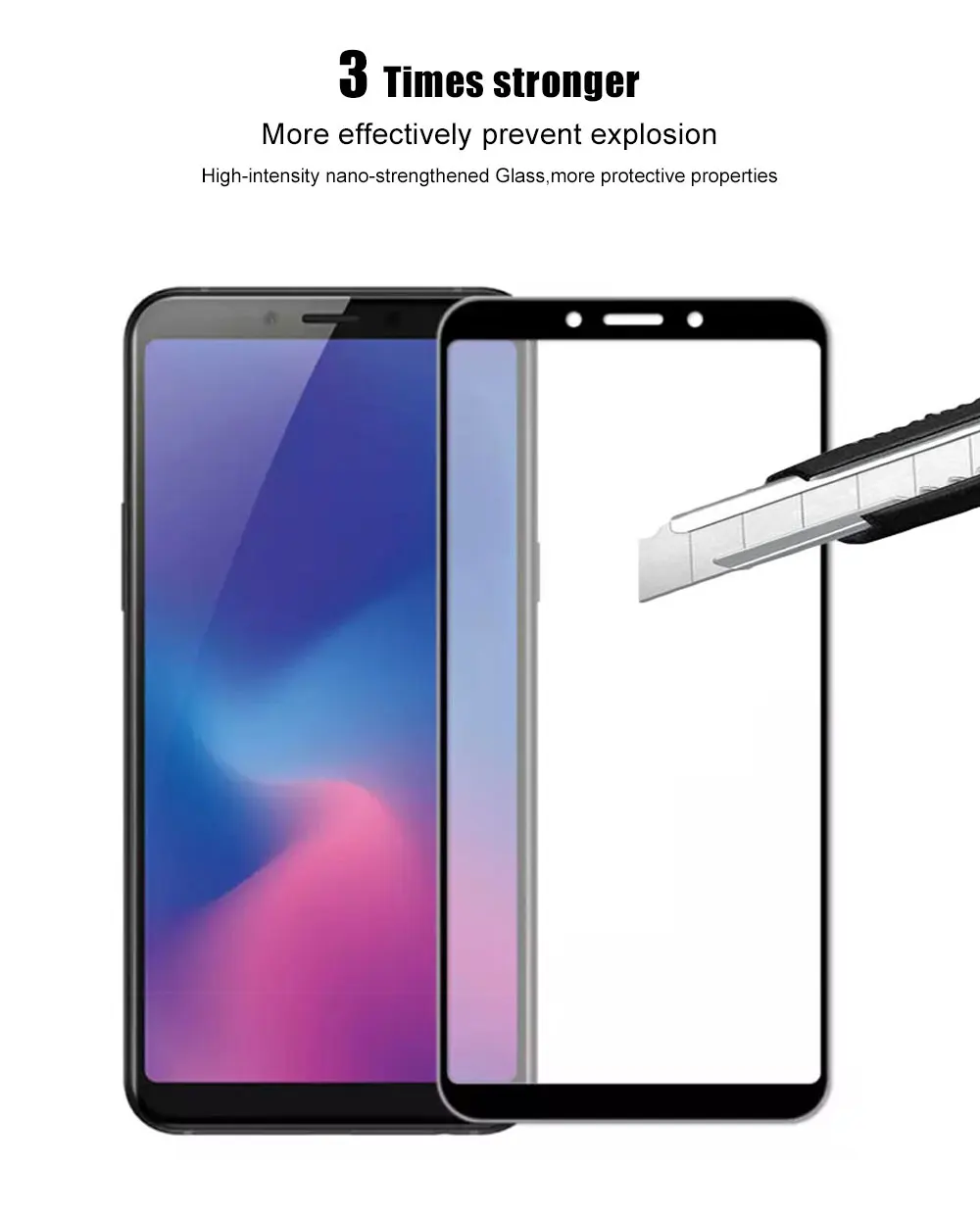 Стекло для samsung Galaxy A9 закаленное стекло полное покрытие протектор экрана для samsung Galaxy A9 защитное стекло