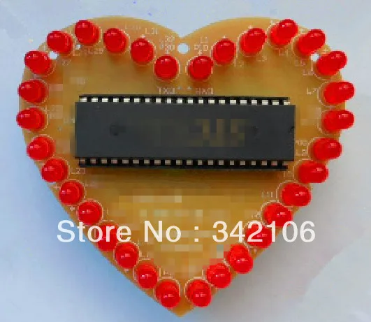 

Free Shipping!!! 10pcs Glare 51 single heart-shaped water lights C source