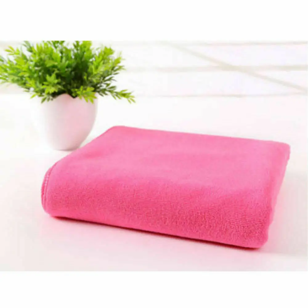 Dark Pink 70x140 см из микрофибры, абсорбирующее банное полотенце для путешествий, пляжное полотенце из волокна, сушильное полотенце для душа - Цвет: Dark Pink