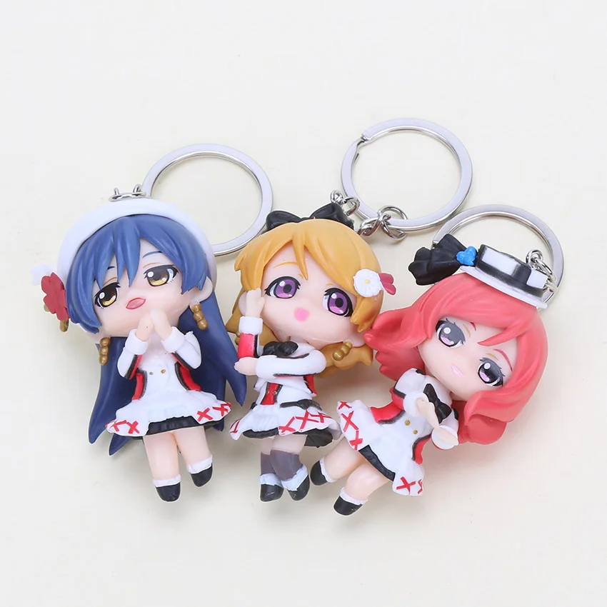 10 шт./компл. LoveLive! Брелок школьный idol Project Kotori Nico Eli Rin Umi Maki Nishikino Minami фигурка
