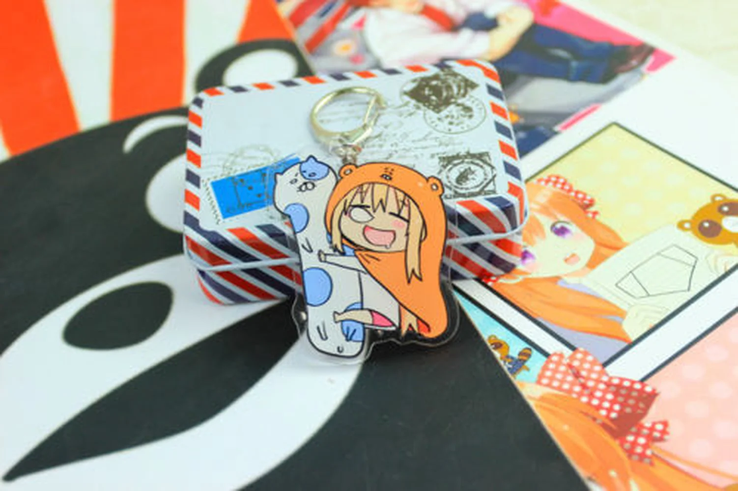 T1336 аниме Himouto! Umaru-chan акриловый брелок для ключей Редкие ремешки Косплей | Дом и