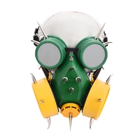gothic resin green steampunk mask goggles set retro cosplay rivets gas masks glasses punk halloween costumes for women men