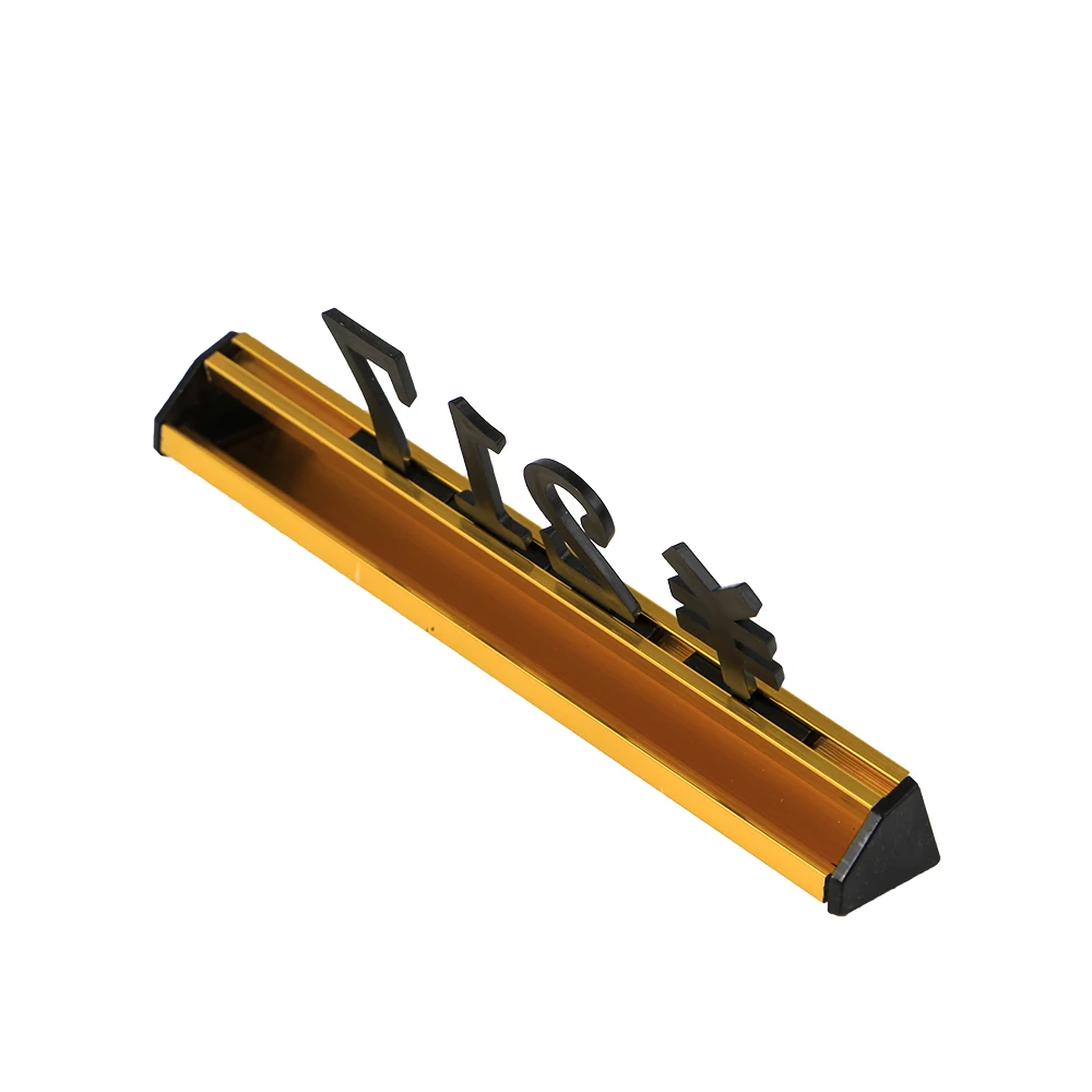 Роскошный 3D металлический ценник регулируемый дисплей цена евро фунта ярлык в