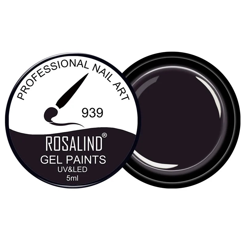 RF939 ROSALIND 5 мл Гель-лак для рисования 142 цветов набор гель-лаков для ногтей для маникюра Сделай Сам верхнее Базовое покрытие Hybird дизайн праймер для ногтей - Цвет: RF939