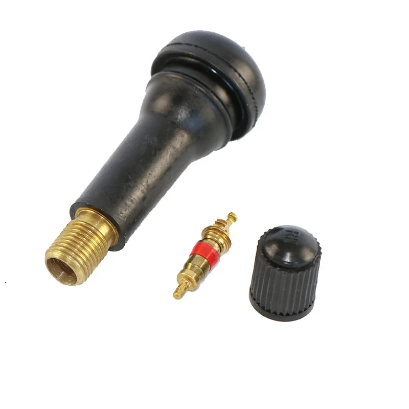 10 шт. пружинные стержни клапанов CHIZIO TR414 короткие черные резиновые шины для