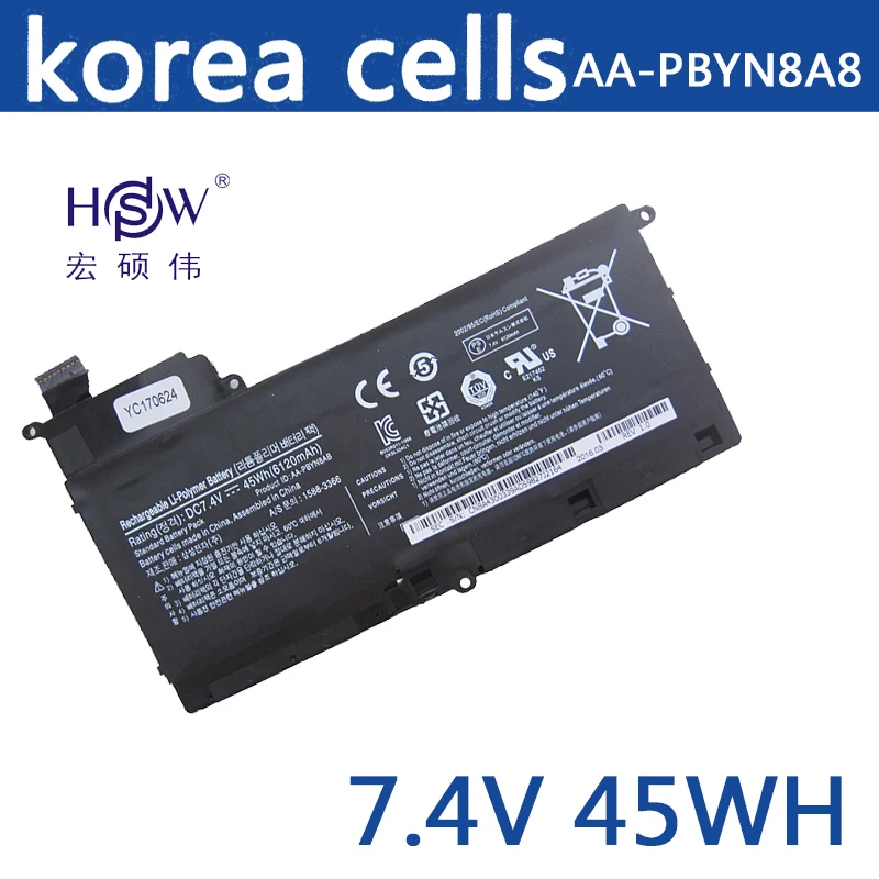 HSW планшетный аккумулятор для Samsung AA-PBYN8AB NP530U4B-A01US 530U4C Аккумулятор ноутбука 535U4C