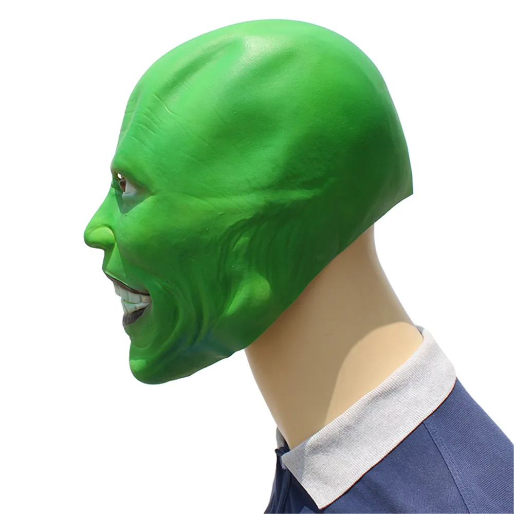 Маска на Хэллоуин LePy костюм Джима карри зеленая маска для косплея маскарадный