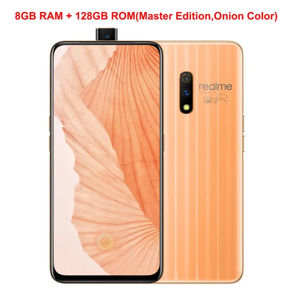 Onlion Color 8G 128G Мобильный телефон Realme X, 6,35 дюймов, AMOLED экран, 4 Гб ОЗУ, 64 Гб ПЗУ, Восьмиядерный процессор Snapdragon 710, 3765 МП, мАч, смартфон Super VOOC - Цвет: Onlion Color 8G 128G