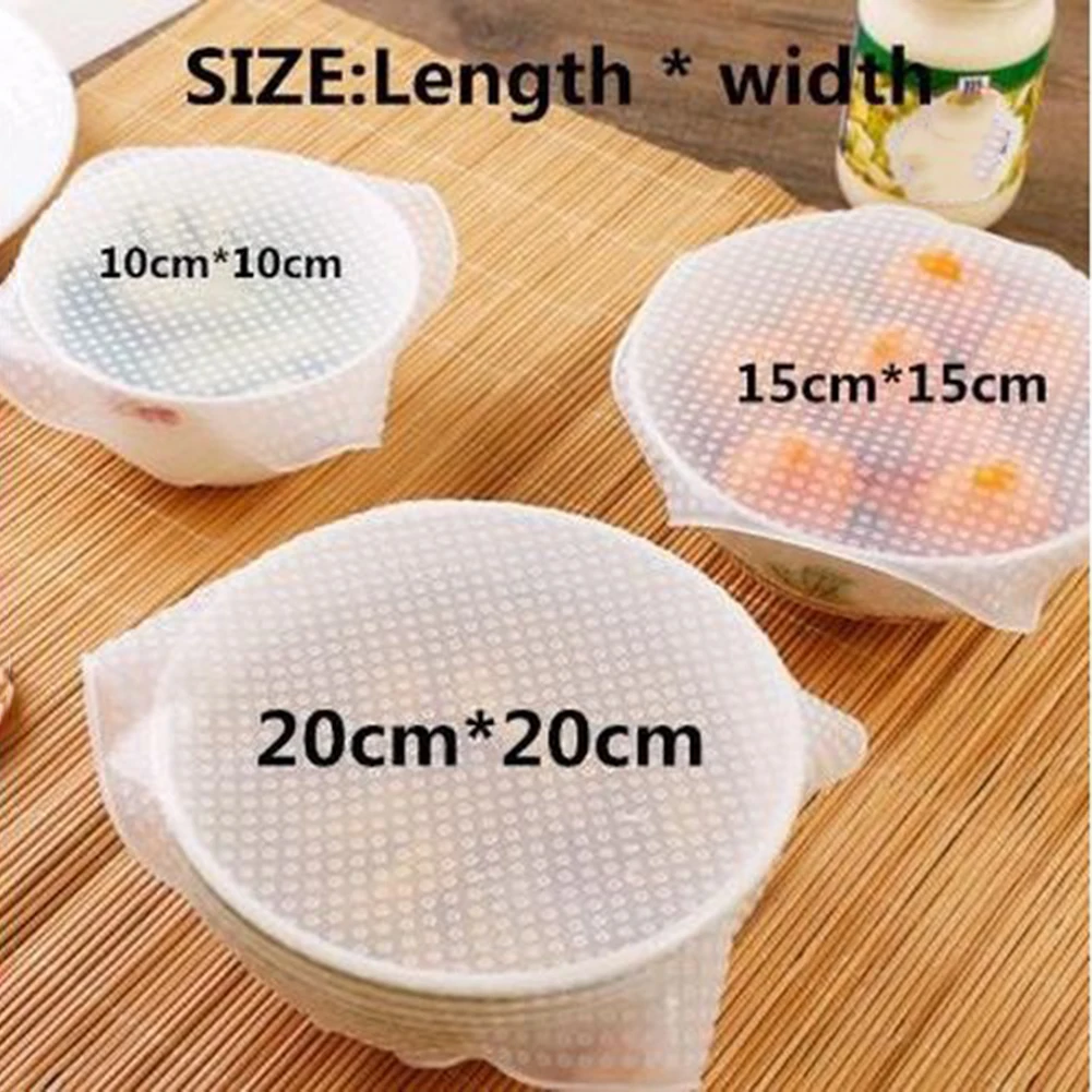 Кухонный инструмент силиконовая крышка для еды пищевых продуктов многоразовая