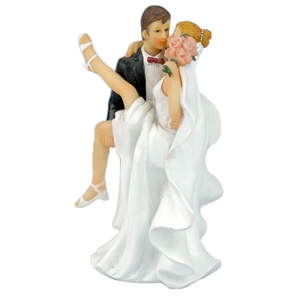 Adeeing топперы для торта Куклы Фигурки жениха и невесты забавные Casamento Свадебный Торт Топперы стенд Топпер украшения принадлежности