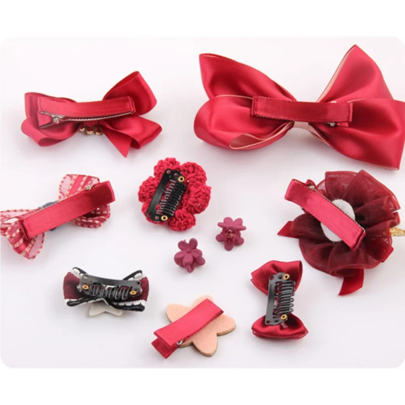 В стиле принцессы Женские аксессуары для волос комплект подарок для девочек малышей/детей младшего возраста/повязка на голову в цветочек повязка на голову Головные уборы Комплекты 10 шт./упак