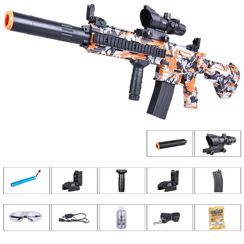 Graffiti Zhenduo игрушка M416 рука от lectric пистолет-распылитель гель шар вода для детей на открытом воздухе хобби - Цвет: Graffiti