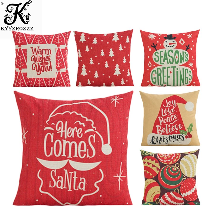 Счастливого Рождества фестиваль стиль Подушка Чехол для подушки наволочка с